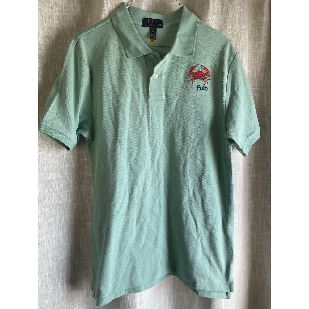 Polo Ralph Lauren Crab Logo Rugby Polo Shirt Boys XL (18-20)  Celadon green